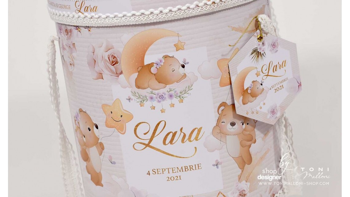 Trusou botez cu iarba pampass ursuleti si stele Pampas Bear 8